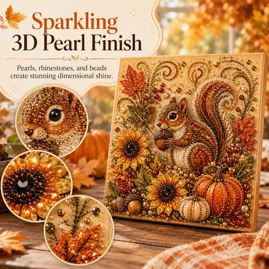 Autumn Pearl Painting Kit – Relaxing DIY for Sparkling Fall Artwork