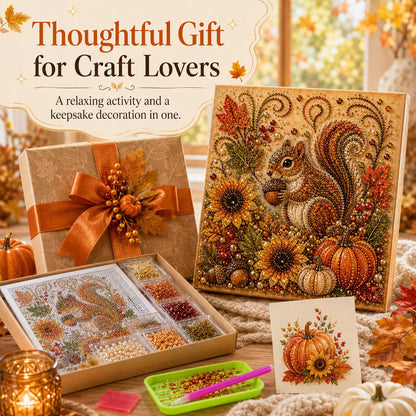 Autumn Pearl Painting Kit – Relaxing DIY for Sparkling Fall Artwork