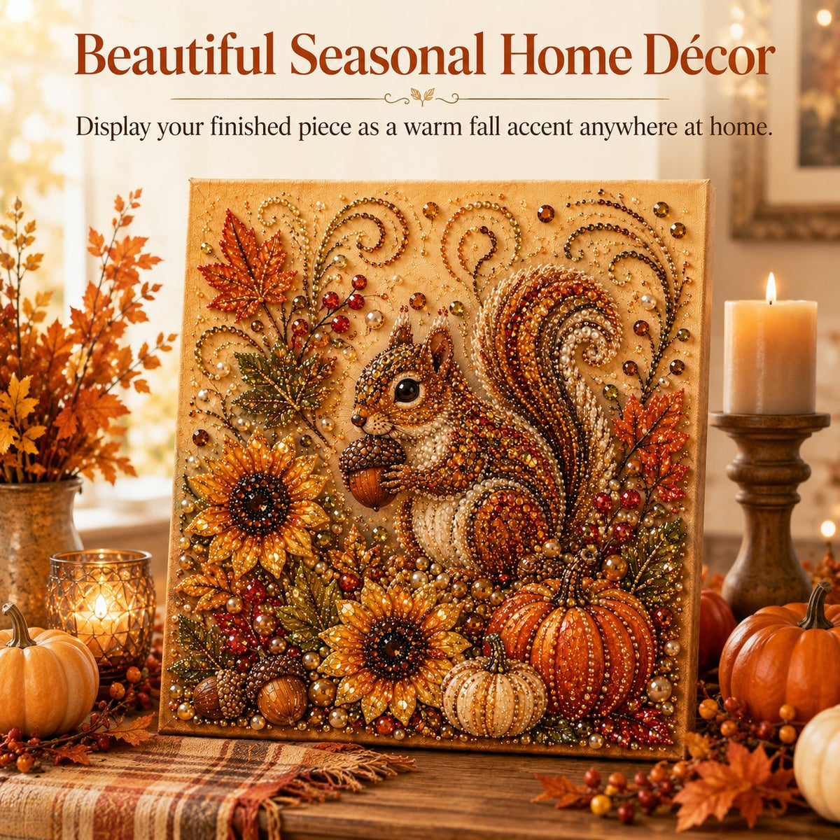 Autumn Pearl Painting Kit – Relaxing DIY for Sparkling Fall Artwork
