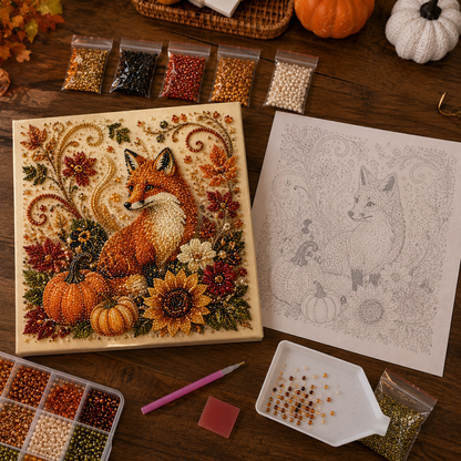 Autumn Pearl Painting Kit – Relaxing DIY for Sparkling Fall Artwork