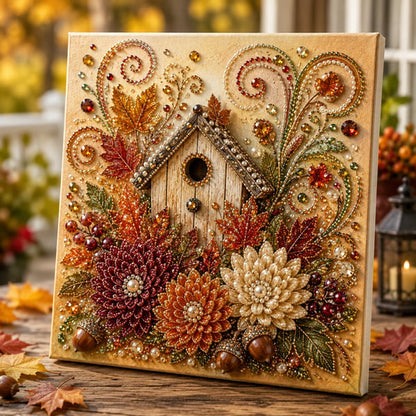 Autumn Pearl Painting Kit – Relaxing DIY for Sparkling Fall Artwork