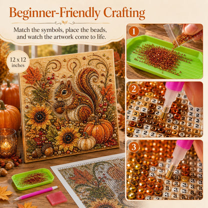 Autumn Pearl Painting Kit – Relaxing DIY for Sparkling Fall Artwork