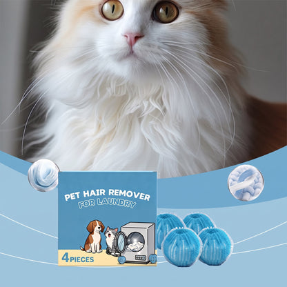 Reusable Pet Hair Laundry Balls, Trap Cat & Dog Fur in Washer & Dryer
