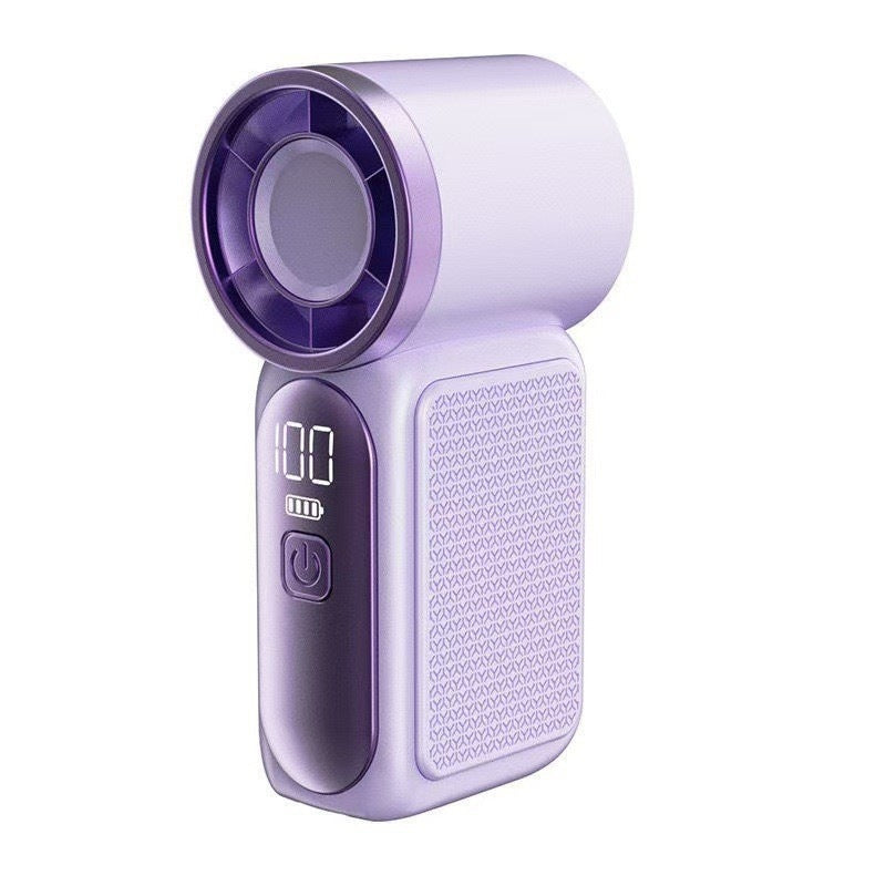 29000RPM Turbo Mini Handheld Fan, 5‑Speed Adjustable with Smart LED Digital Display