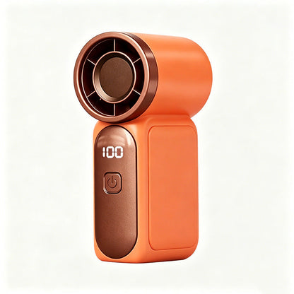 29000RPM Turbo Mini Handheld Fan, 5‑Speed Adjustable with Smart LED Digital Display