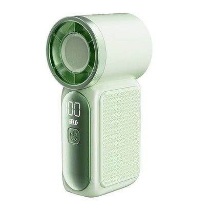 29000RPM Turbo Mini Handheld Fan, 5‑Speed Adjustable with Smart LED Digital Display
