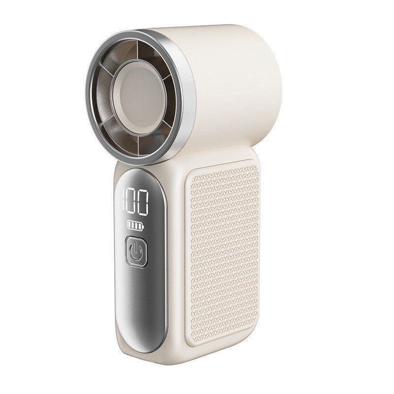 29000RPM Turbo Mini Handheld Fan, 5‑Speed Adjustable with Smart LED Digital Display