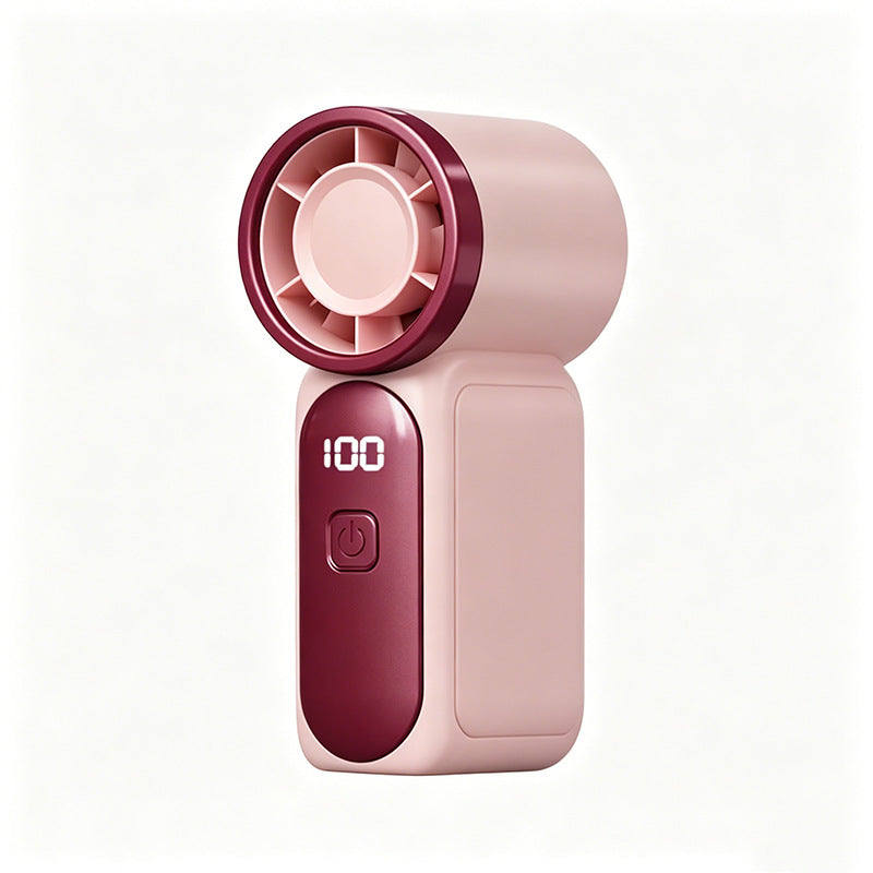 29000RPM Turbo Mini Handheld Fan, 5‑Speed Adjustable with Smart LED Digital Display
