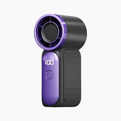 29000RPM Turbo Mini Handheld Fan, 5‑Speed Adjustable with Smart LED Digital Display